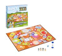 Bluey Scavenger Hunt Board Game, Cooperative Play with 4 Exclusive Mini-Figures, Learning Toys for 5+ Year Old, Fun Toy Token Collecting Game