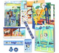 Bluey School Supplies for Kids - 11 Pc Themed School Supplies Bundle Includes Bingo Folders Notebook Notepad Pencils More Plus Stickers | Bluey C