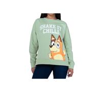 Bluey Sweatshirt, Chilli Ladies Jumper, Cotton Womens Jumper, Long Sleeve Womens Sweatshirt, Green M