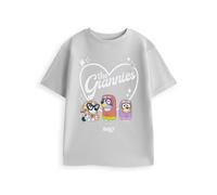 Bluey Short Sleeved T-Shirt | Light Grey | Official Merch | Size: 18-24 m Bluey Grey 18-24 m