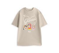 Bluey Women's Short Sleeved T-Shirt | Oatmeal | Official Merch in Beige | Size: Medium Bluey Beige M