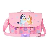 Bluey Shoulder Bag for Girls Cute Cross Body Bag or Satchel with Adjustable Strap for Shopping Days Out Holiday Gifts for Girls (Pink Satchel)