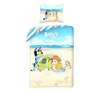 Bluey Single Duvet Cover 140x200 + Pillowcase Cotton Bingo Bandit | Reversible bedding | Natural cotton breathable | Official Bluey licence | Age 3-8 | Gift idea | Machine washable