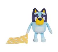 Bluey Sleepy Time 13 Inch Plush With Blanket, Press Tummy To Hear 7 Fun Phrases, Sing Along To The Theme Song, So Soft Made With Deluxe Fabrics And Detailed Stitching, Blue