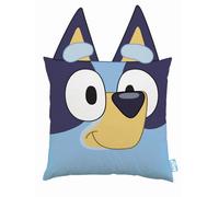 Bluey Smile Shaped Cushion - Blue