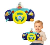 Bluey Steering Wheel Toy Dashboard | Interactive Car Toy with Lights, Sounds and Moving Bluey | Sensory Learning Toy for Toddlers 6 Months Plus | Travel Toy with Batteries Included