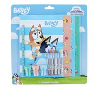 Bluey Stick & Stamp Set | Fun Colouring & Stationery Kit | Fun Arts & Crafts Set | Bluey Toys & Gifts