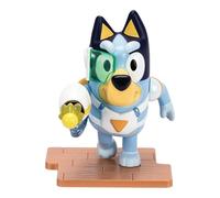 Bluey Studio Collector Figure, Surprise Blaster, 4.3-Inch | Metallic finish ball blaster suit, removable display base, collector card; Bluey toy for collectors