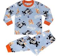 Bluey Super Soft Fleece Long Sleeved Pyjama Set, Bluey Blue, 7-8 Years: 128cm, Blue