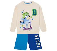 Bluey Sweatshirt And Shorts Set | Boys Sweatshirt And Boys Shorts | Two Piece Sets For Spring | Ages 18 Months To 10 Years