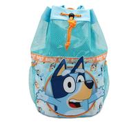 Bluey Swimming Bag Kids Childrens Beach Pool Swim Drawstring Backpack For Boys Or Girls - Blue