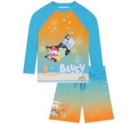 Bluey Swimming Costume, Two Piece Boys Swimming Costume, Long Sleeve Kids Swimsuit, Ages 18 Months to 8 Years