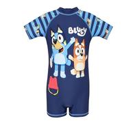 Bluey Swimsuit | One Piece Boys Swimsuit | Children's Swimming Costumes | Ages 18 Months to 8 Years