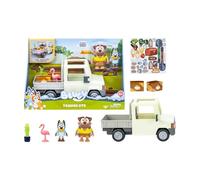 Bluey - Tradies Truck, Truck, Includes Driver Figure, Fun Accessories like Fruit Box, Flamingo, Plant and Stickers, Famous (BLY82000)