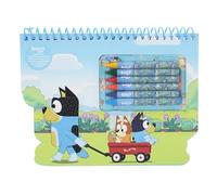 Bluey Travel Set | Kids Travel Activity Kit | Bluey Colouring & Sticker Set for Boys and Girls | Travel-Friendly Bluey Gift