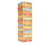 BLUEY Tumbling Tower - 54 Colorful Wooden Blocks - Fun Family Game - F