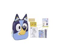 Bluey Twin Pack - Backpack and Colourable Stationery Set