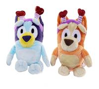 Bluey TY Bingo Smoochy Kiss Babies Set of 2 and Bingo 9" - Soft Plush Toy for Kids, Collectible, Cuddly Plushies, Soft Play Toy for Boys and Girls