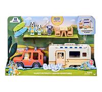 Bluey Ultimate Caravan Adventures - Caravan Playset and Three 2.5-3" Figures & 4