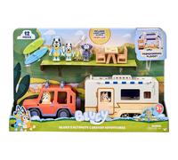 Bluey Ultimate Caravan Adventures - Caravan Playset and Three 2.5-3 Figures & 4WD Family Vehicle with 2 Surfboards Multicolor 13096