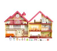 Bluey EXCLUSIVE Ultimate Lights and Sounds Playhouse and Toy Box, 29 Accessories, 4 Characters - Bluey, Bingo,Chattermax and Nana, 50 Sounds and Phrases featuring moving Dance Floor and Lights