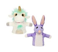 Bluey 2-Pack of Plush | Unicorse and Bob Bilby Puppets | Perfect Sized to Fit onto Toddler's Hands | Amazon Exclusive