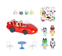 Bluey Vehicle and 4 Figure Pack, Escape Convertible with Four 2.5 Inch Figures, 9 Accessories and Sticker Sheet | Amazon Exclusive