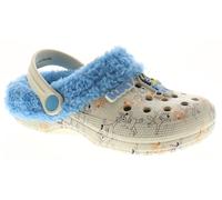 Bluey Kids Fur Lined Clogs Sandals with Charms - Boys Sliders Shoes for Indoor and Outdoors (Blue UK 11-EU29)