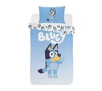 Bluey Wave Duvet Set Blue/white (Single)