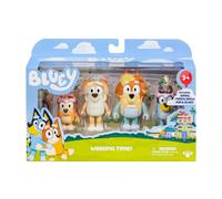 Bluey Wedding Figures Pack of 4 Uncle Rad Frisky Bingo Action Figures Toy Age 3+