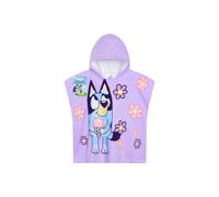 Bluey Women's Towelling Hooded Poncho in Lilac Bluey Lilac One Size