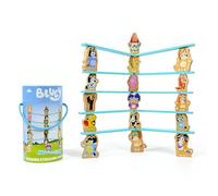 Bluey - Wooden Stacking Game for Kids Age 3+ - Balancing Toy with 16 Characters & 10 Sticks - FSC Certified Wood - Helps Develop Motor Skills - Family Game in Compact Storage Tub