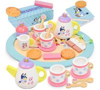 Bluey Wooden Tea Party Set 18 Piece - Pretend Play Toy For Kids Aged 3+