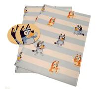Pack of 2 Bluey Wrap Sheet and Tags - Blue