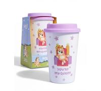 Bluey 'You're My Queen' Travel Mug Gift Set, 2 Tea Bags