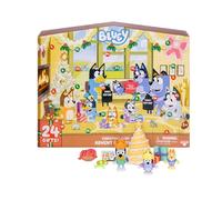 Bluey's Christmas Swim Advent Calendar, This Very Festive Bluey Surprise Pack Has 24 Surprises Behind 24 Different Windows, Includes 3 Christmas Swim Figures, 18 Accessories and 3 Stickers to Reveal
