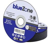 blueZone 115mm Cutting Discs 10-Piece Durable Angle Grinder Discs Ultra Thin 1mm for Fast & Precise Cutting of Steel, Iron, Aluminum, & Ferrous Metals