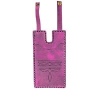 BLUEZURA Western Boot Wallet with Snap Strap, 2025 New Handcrafted Fashion Leather Boot Credit Card Holder, Small Leather Wallets, Holds Multiple Cards for Women Man, Pink, Western