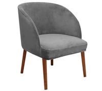 BLUEZY Chair Covers Round Backrest with Armrests 2/4/6 Pieces Stretch Modern Chair Slipcovers Dining Chair Slipcover Scandinavian Armchair Kitchen Room Chair Cover G,1Pcs