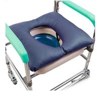 BLUEZY Toilet Chair Anti-Bedsore Cushions, PU Shower Chair Seat Pad Thick Cotton Soft Pad for Bedside Commode Seat Toilet Chair Bedside Commode Cushion, Anti-Bedsore Wheelchair Pad B