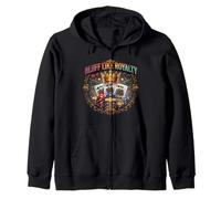 Bluff Like Royalty Poker Strategy Style Zip Hoodie