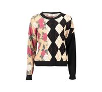 Blugirl floral-print argyle-panel cardigan - Neutrals M
