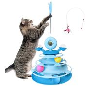 BluGun Interactive Cat Toy Kitten Toys Cat Toys with Catnip Balls Cat Toys for Indoor Cats Cat Ball Toy Cat Toys for Bored Indoor Adult Cats Blue