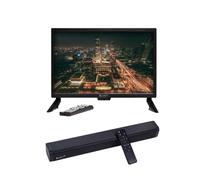 BLUGY Pack Smart TV 19" 12V HD + Bluetooth Soundbar, Camper, Vanlife