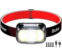 Blukar 2026 Gen 2 Head Torch Rechargeable, Super Bright Headlamp-10 Modes | Dimmable,Spotlight Floodlight Combination,Motion Sensor,Waterproof,Upgrade 1400 mAh Long Lasting for Running,Camping,Outdoors