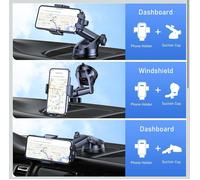 Blukar car phone holder Adjustable Car Phone Mount 360 Rotation One Button Relea