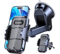 Blukar Car Phone Holder, Adjustable Car Phone Mount Cradle 360° Rotation