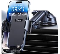Blukar Car Phone Holder, Adjustable Mount 360° Rotation for Black