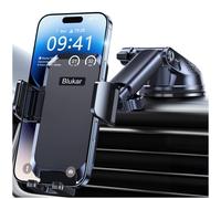 Blukar Car Phone Holder, Adjustable Mount-Upgraded Strong Black