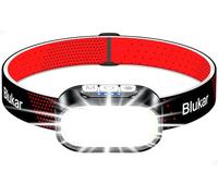 Blukar Head Torch Dual Color Temperatures, Super Bright Rechargeable Headlamp Headlight -Dimmable,12 Modes,Sensor Control,Waterproof, 30 Hrs Runtime for Power Cuts/Camping/Running